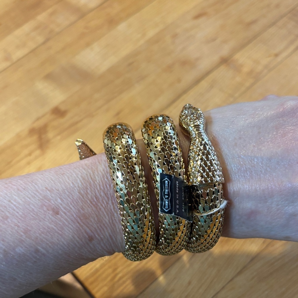 Whiting & Davis  vintage gold fill coil bracelet - Picture 6 of 14